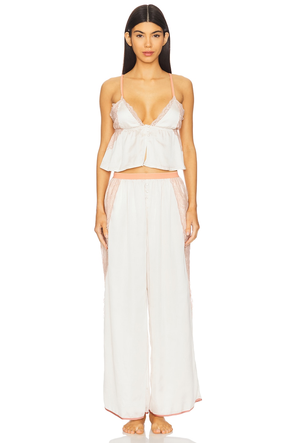 Free People x Intimately Fp Anywhere With You Lounge Set In Jett Stream