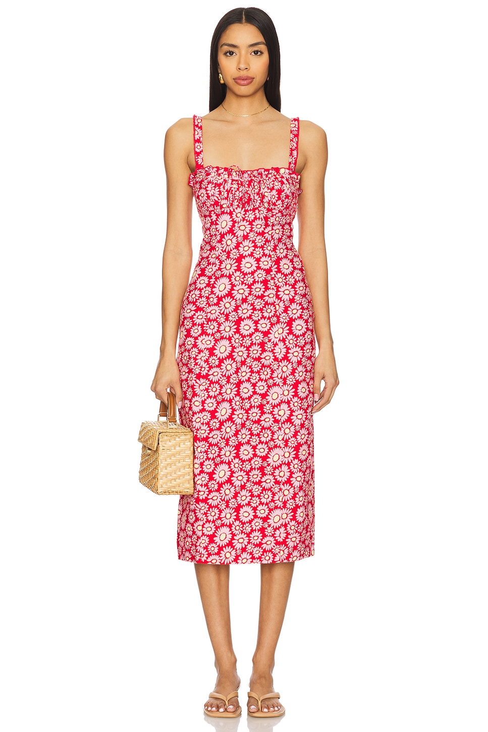 Free People Lucinda Printed Midi Dress