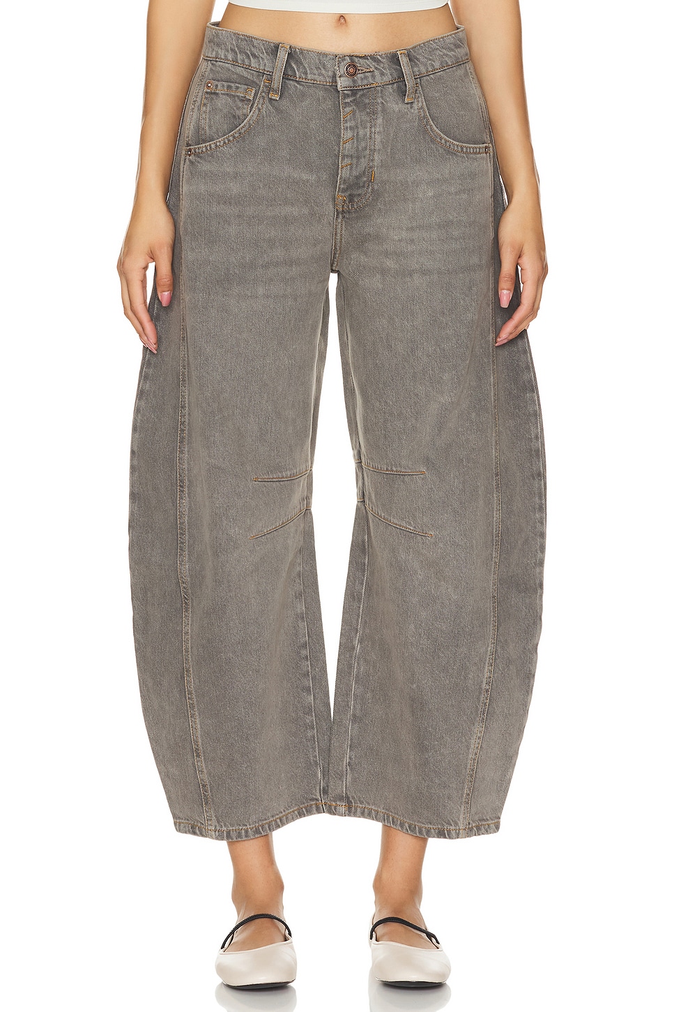 Free People x We The Free Good Luck Mid Rise Barrel