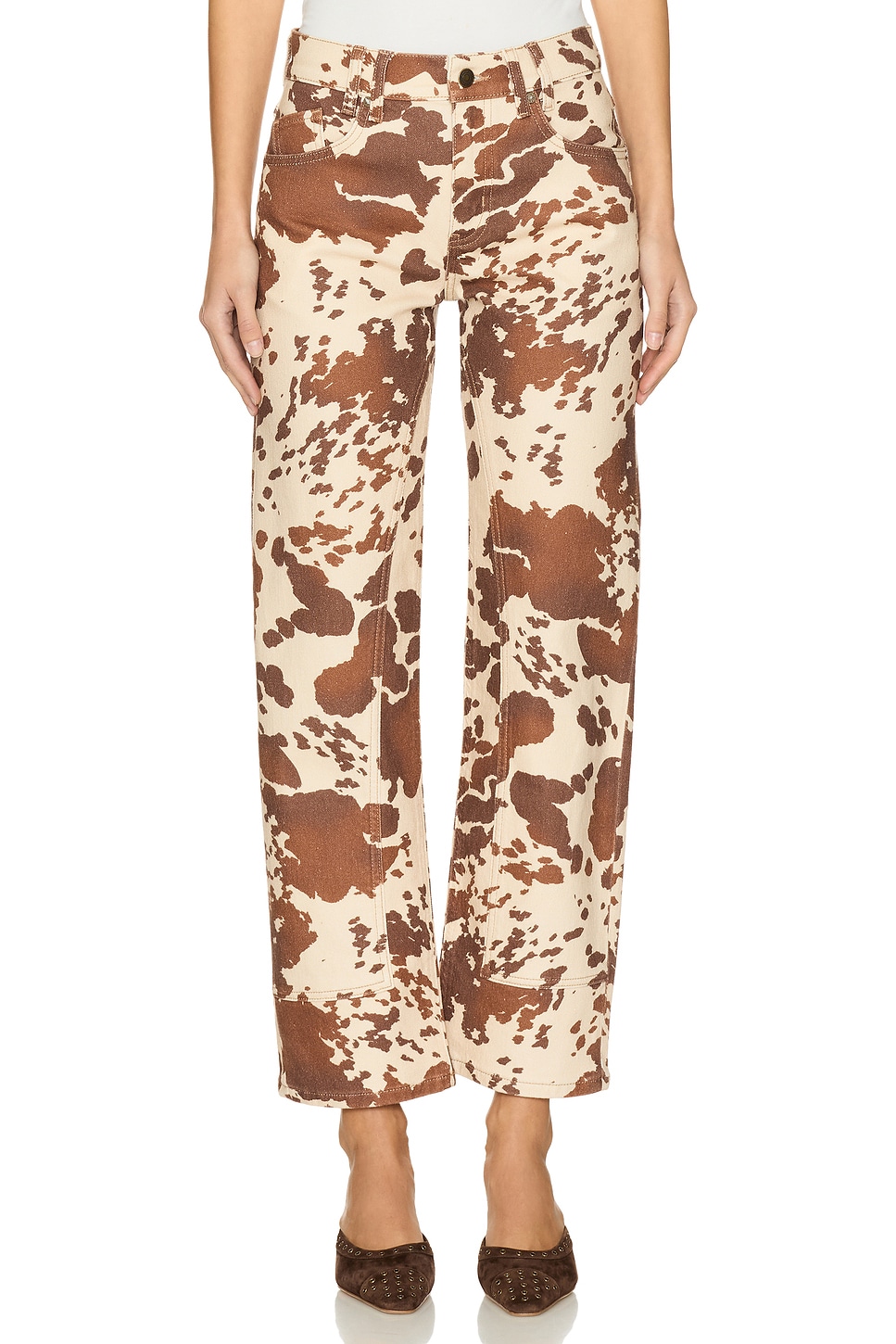 Free People x We The Free Risk Taker Printed Wide Leg