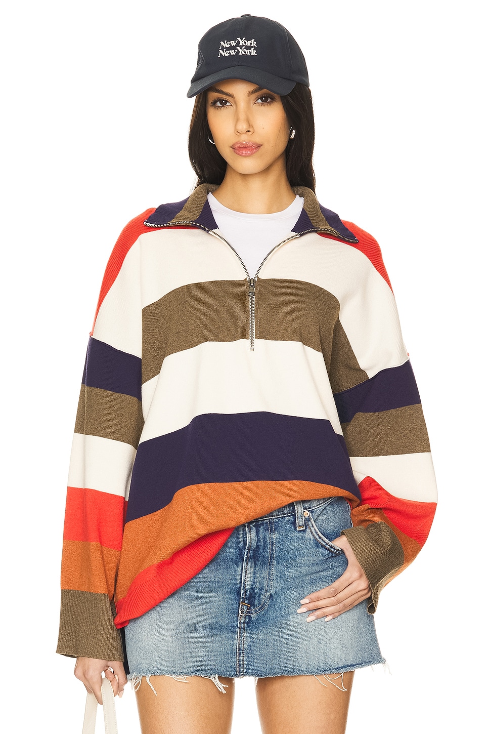 Free People Coastal Stripe Pullover