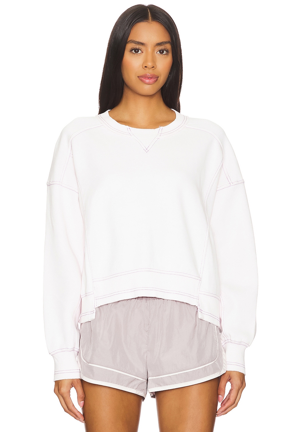 Free People X FP Movement Intercept Pullover In Rose Wash