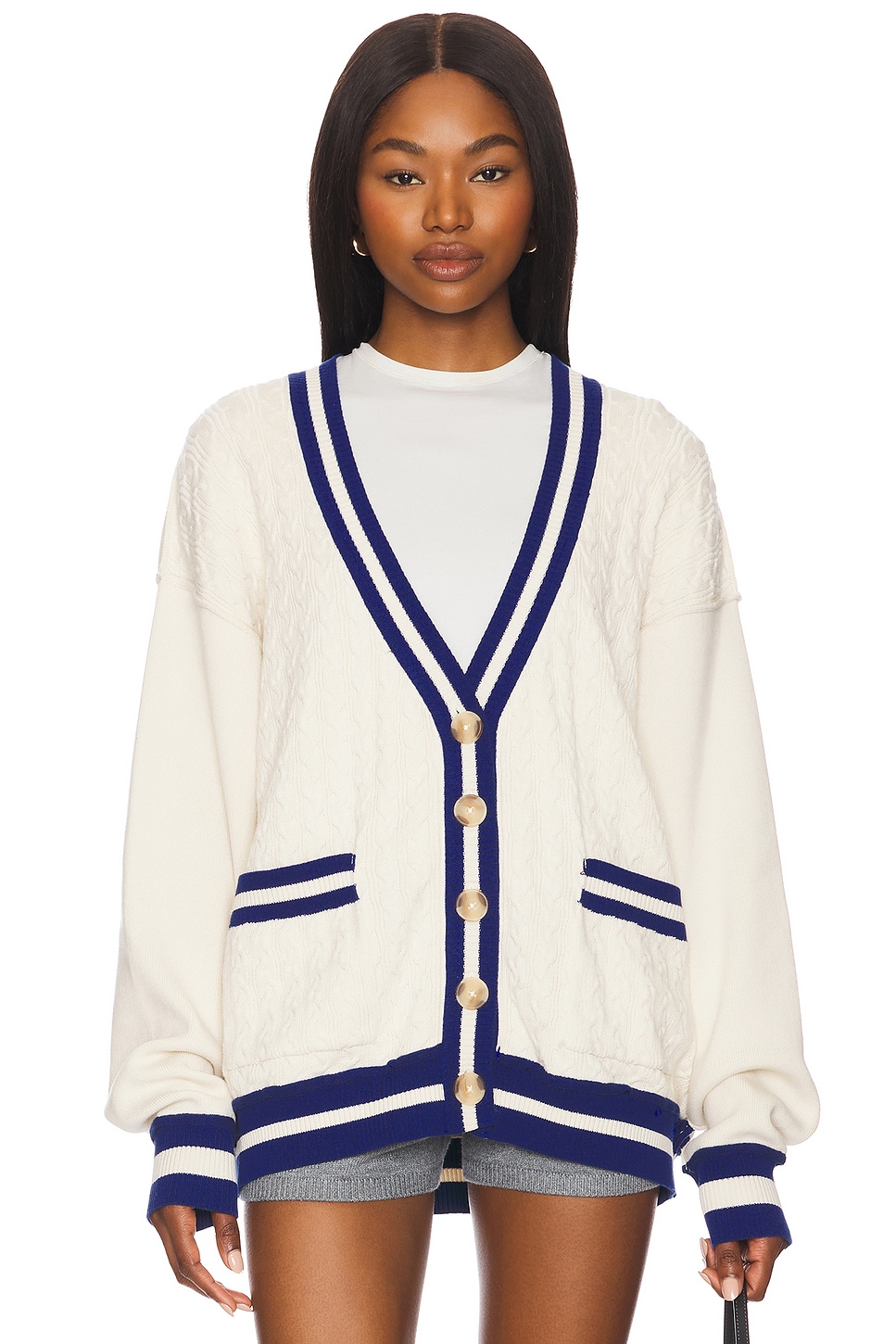 Free People x We The Free Varsity Cardi