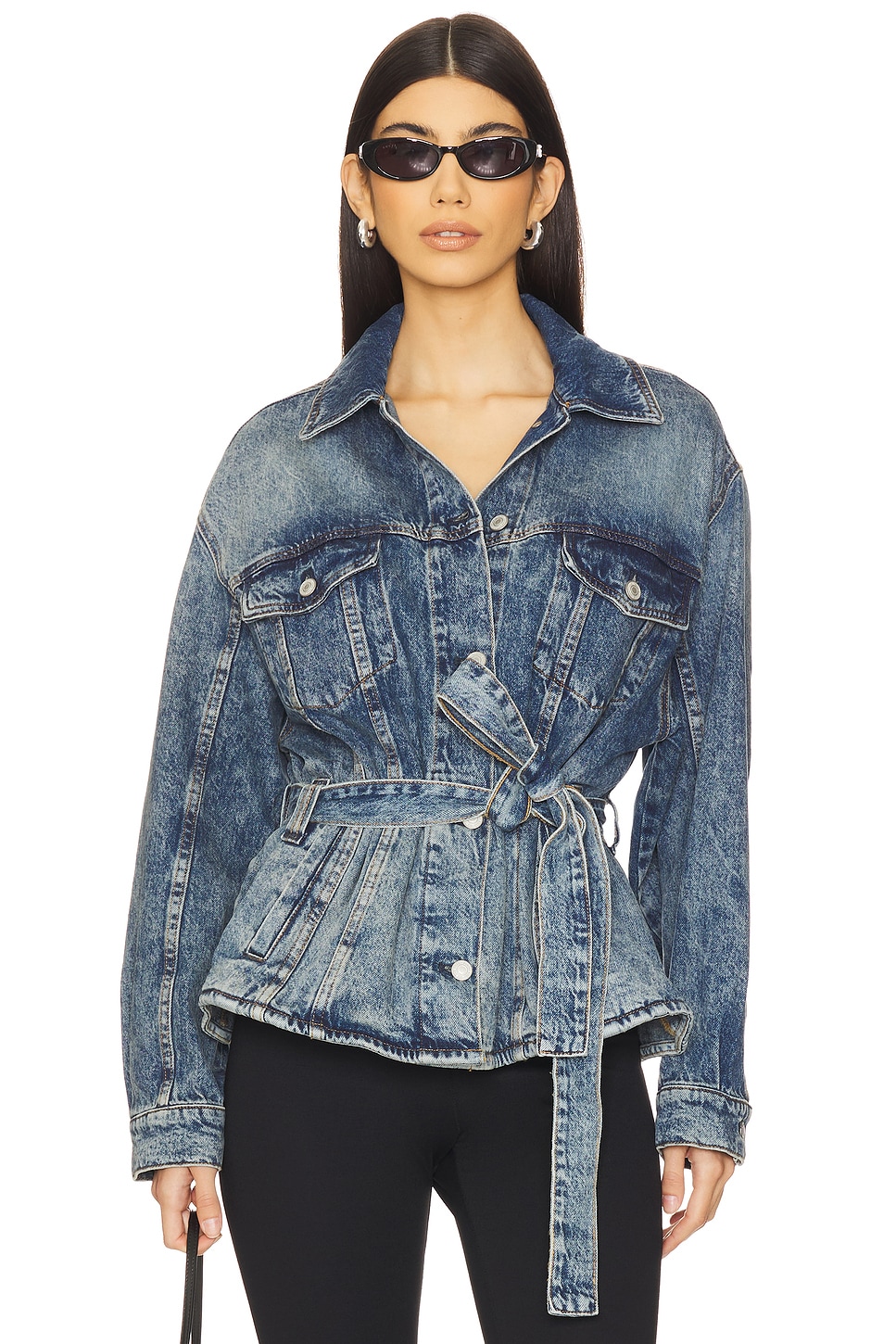 Free People x REVOLVE Knotted Denim Jacket