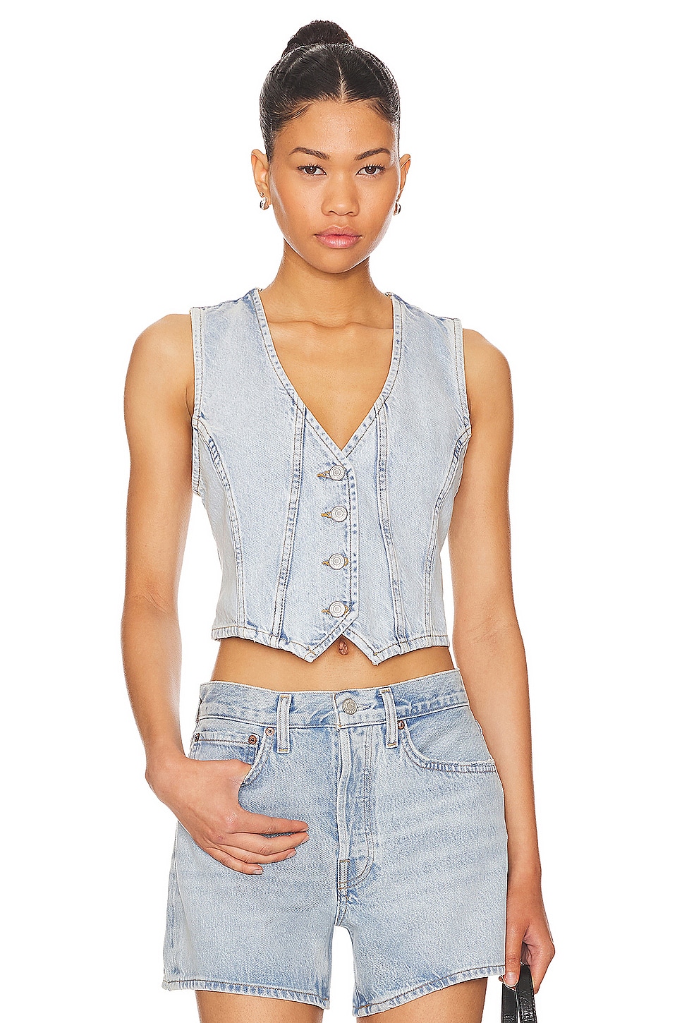 Free People Tate Denim Vest