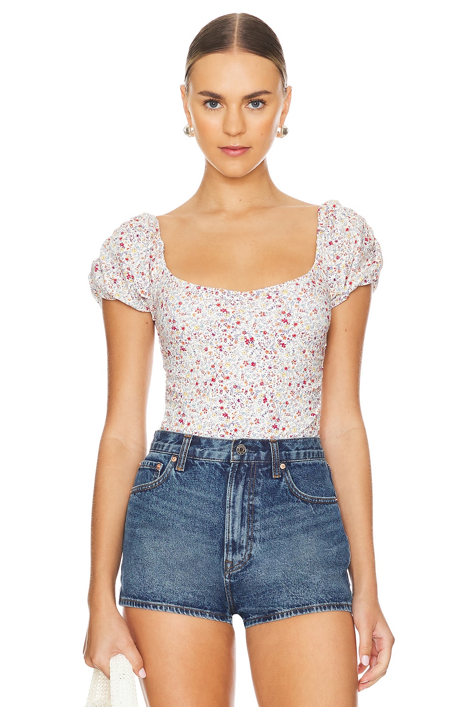 Free People X Intimately FP Printed Bella Bodysuit