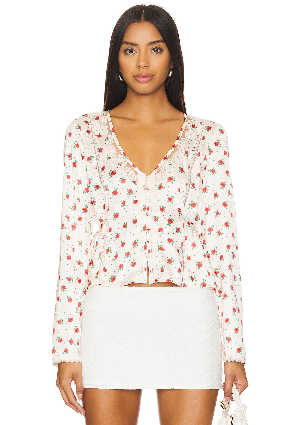 Free People Field Of Roses Top