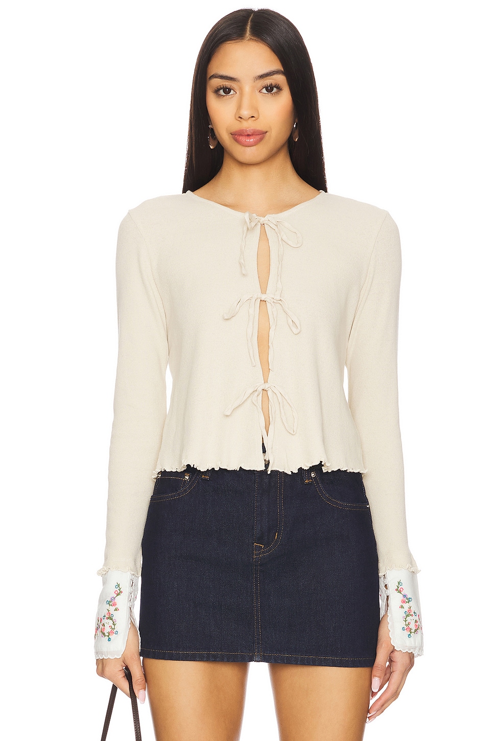 Free People x REVOLVE Dipped In Floral Cardi