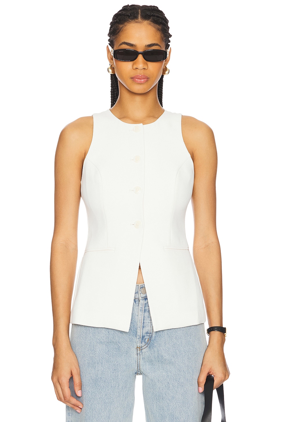 Good American Luxe Suiting Sculpted Vest