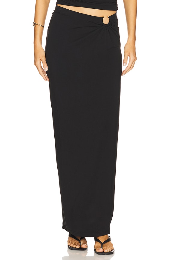 Good American Stretch Jersey Maxi Skirt