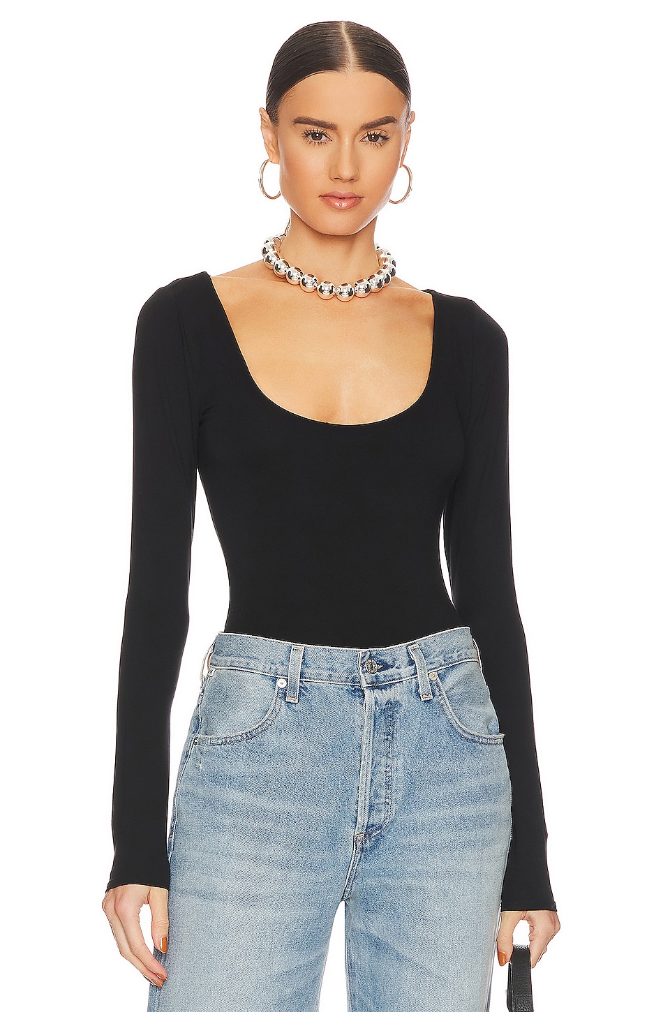 Good American Scoop Neck Bodysuit