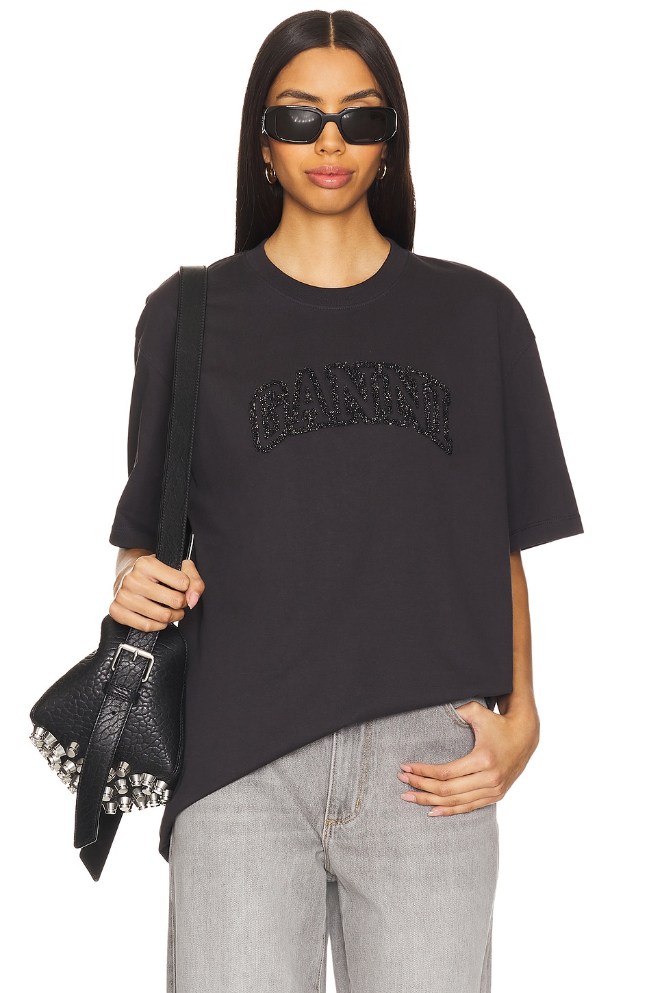 Ganni Drop Shoulder T-Shirt