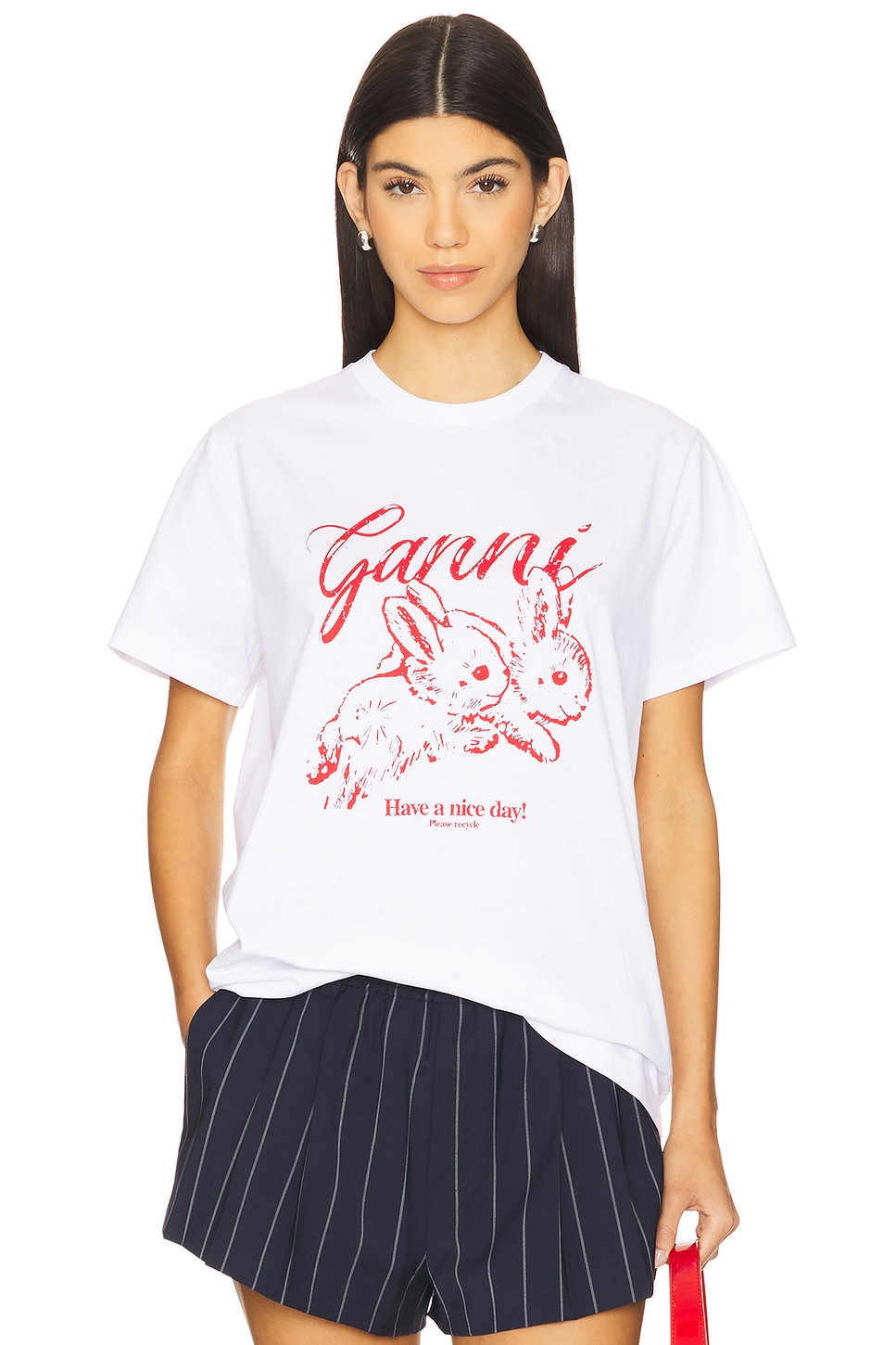 Ganni Bunnies Relaxed T-shirt