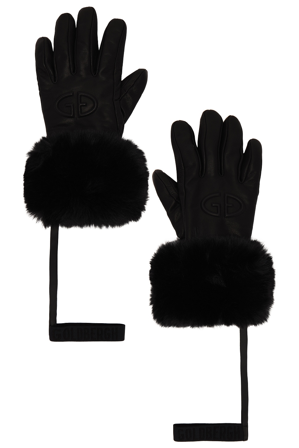 Goldbergh Lady Leather Embossed Logo Mittens