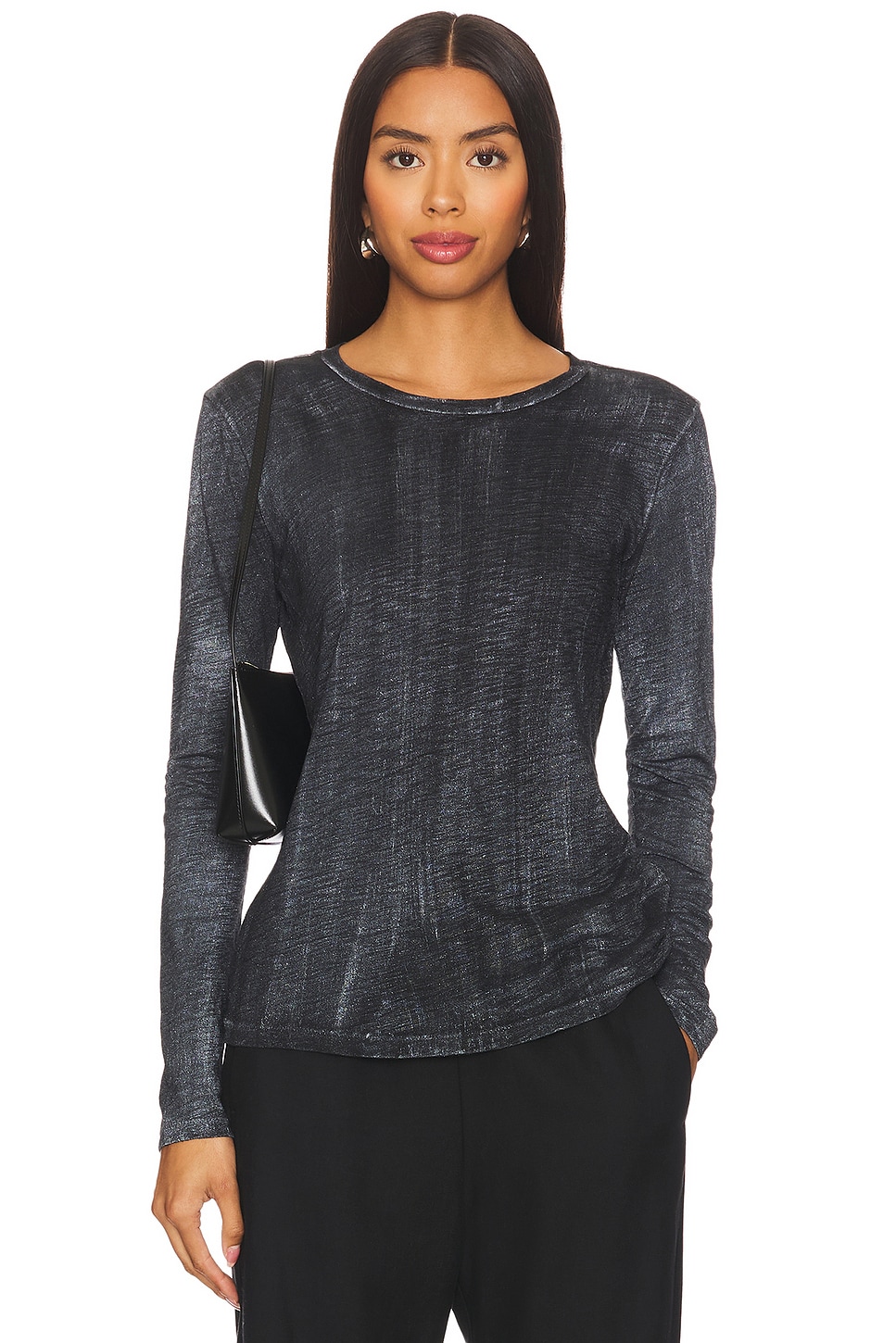 Goldie Long Sleeve Classic Metallic Spray Top