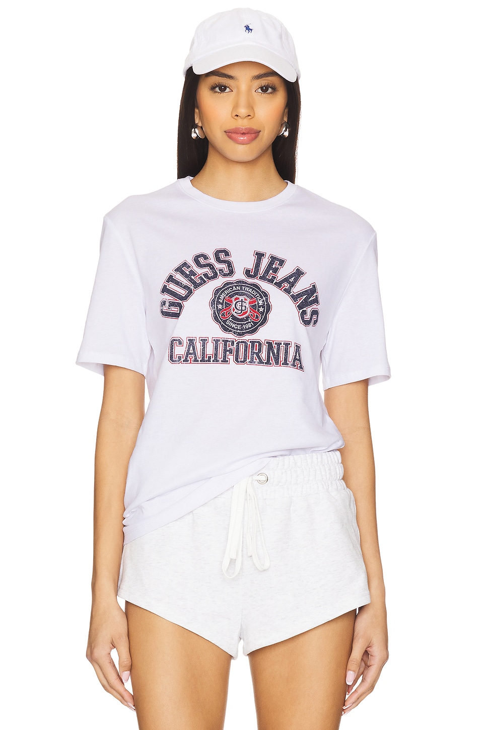 Guess Jeans Short Sleeve Slim Printed Tee