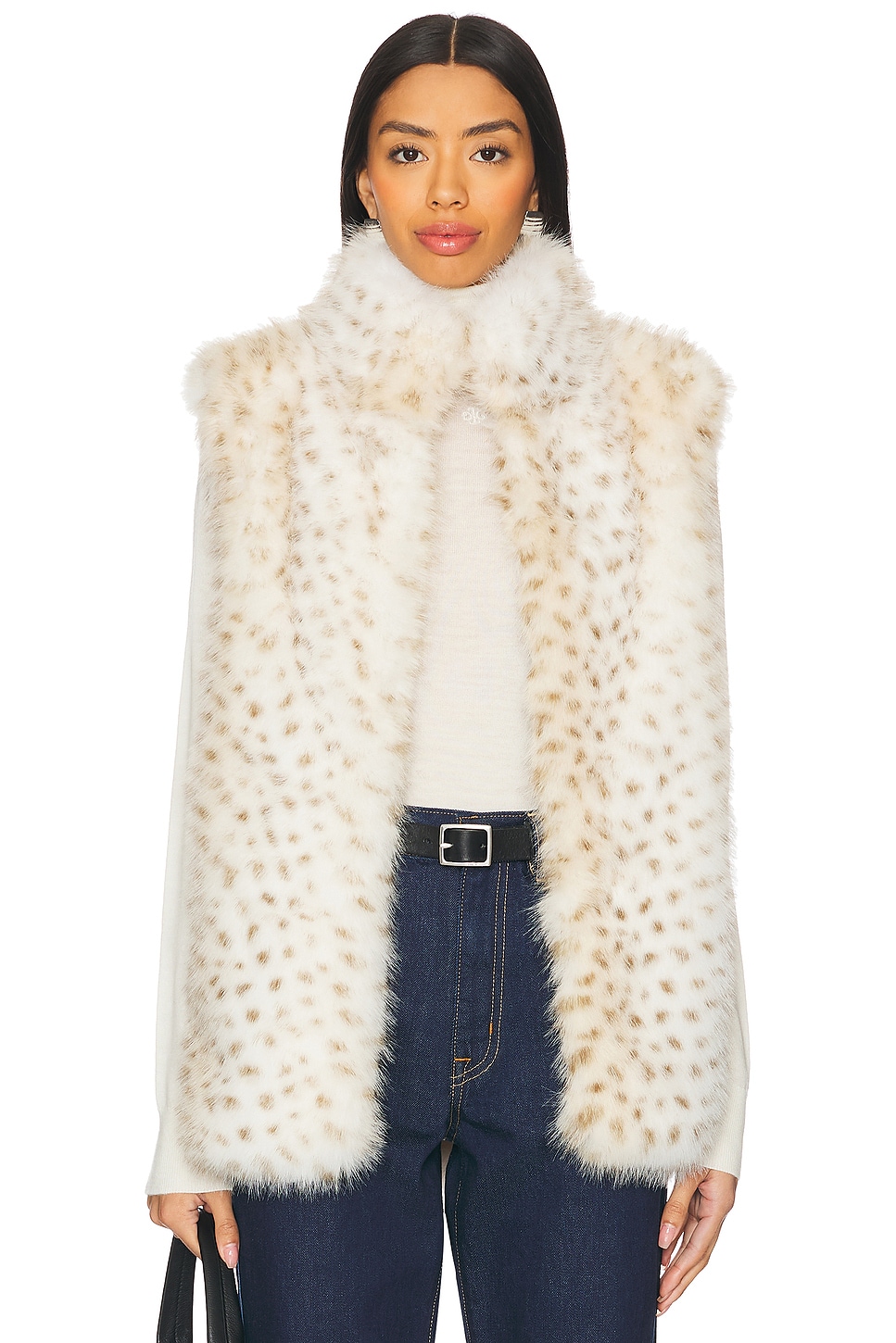 Generation Love Mimi Leopard Faux Fur Vest