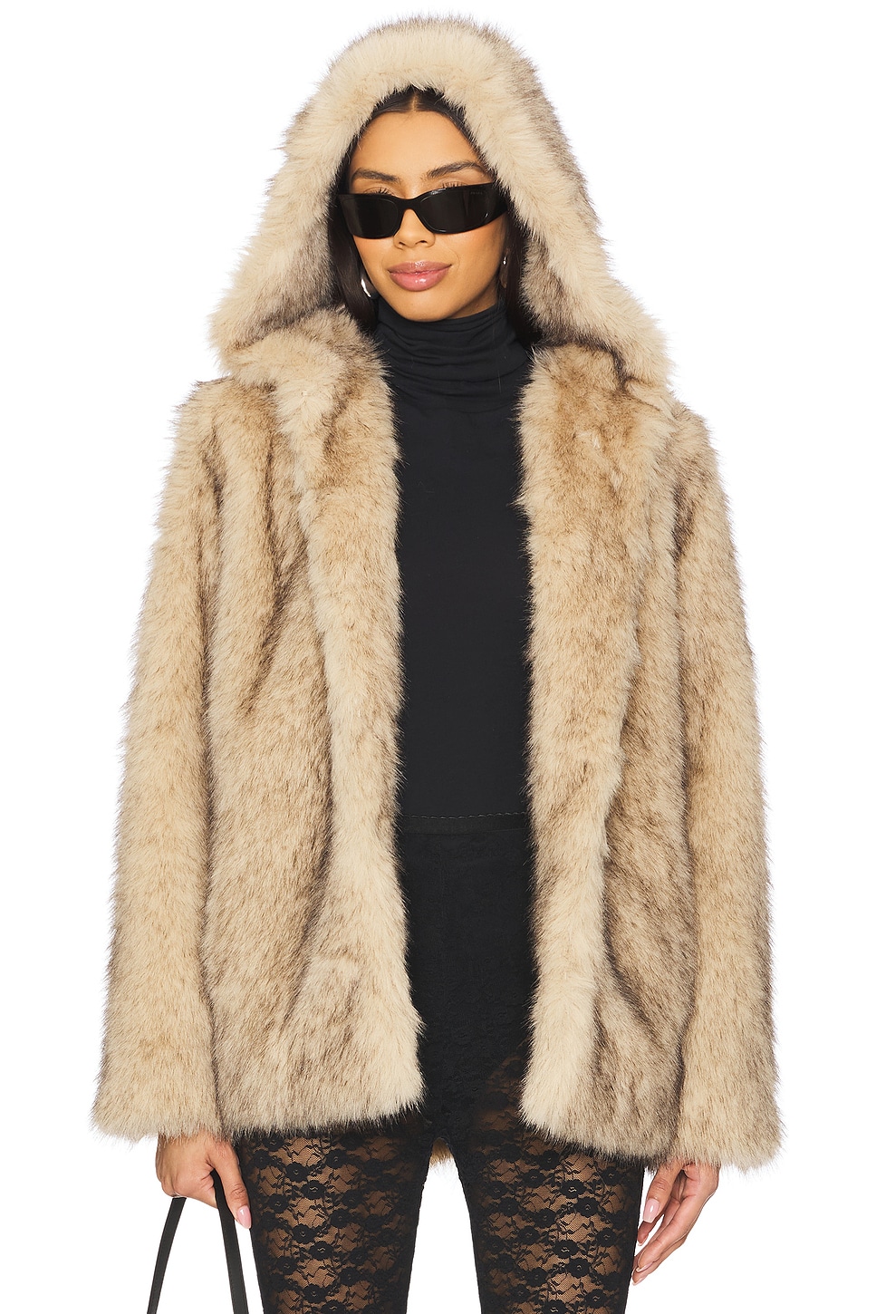 Generation Love Della Faux Fur Hood Jacket