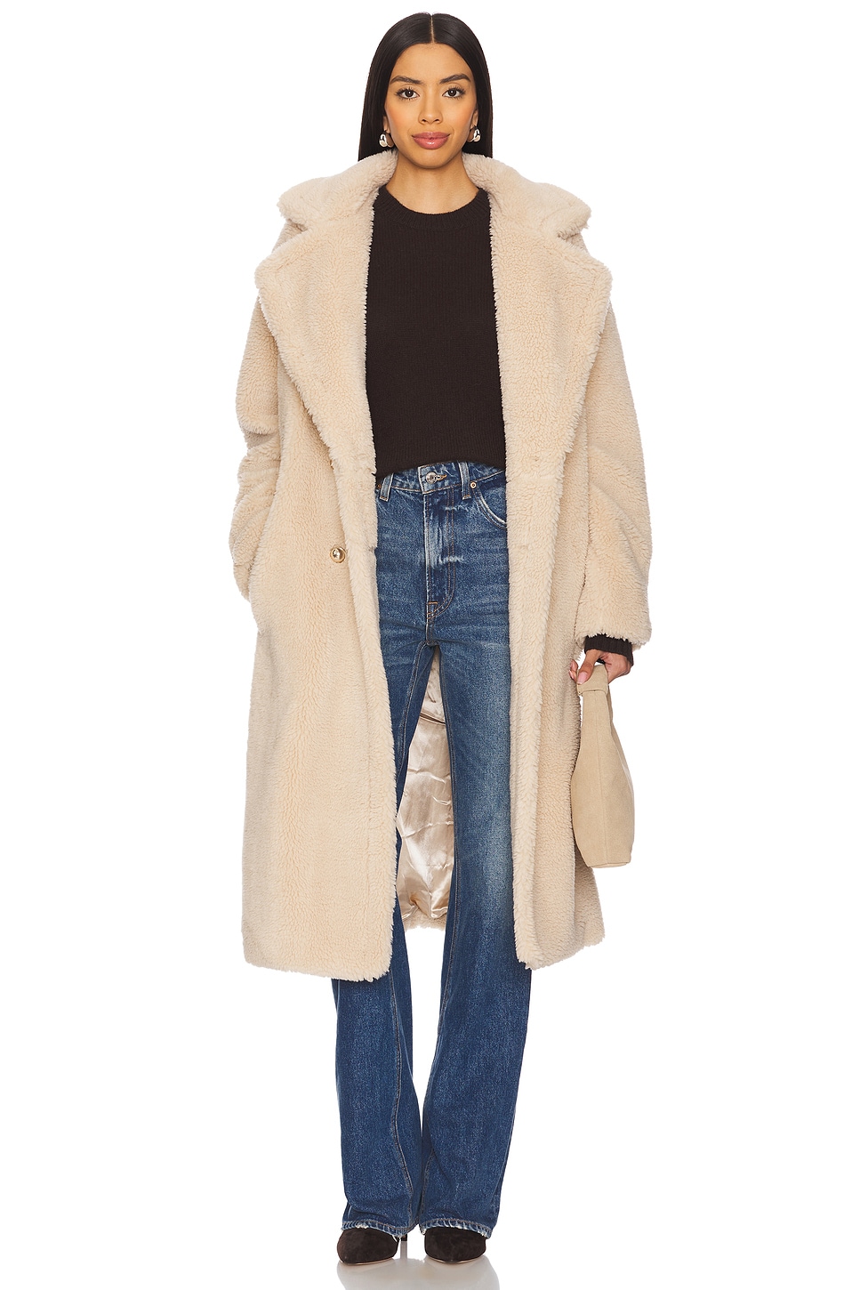 Generation Love Terry Faux Lamb Fur Coat