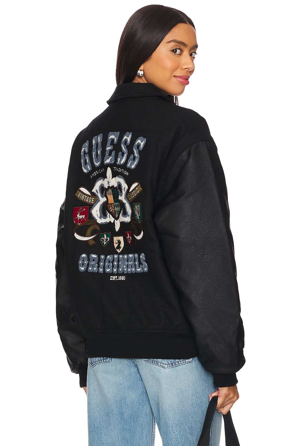 Guess Originals Crest Letterman Jacket