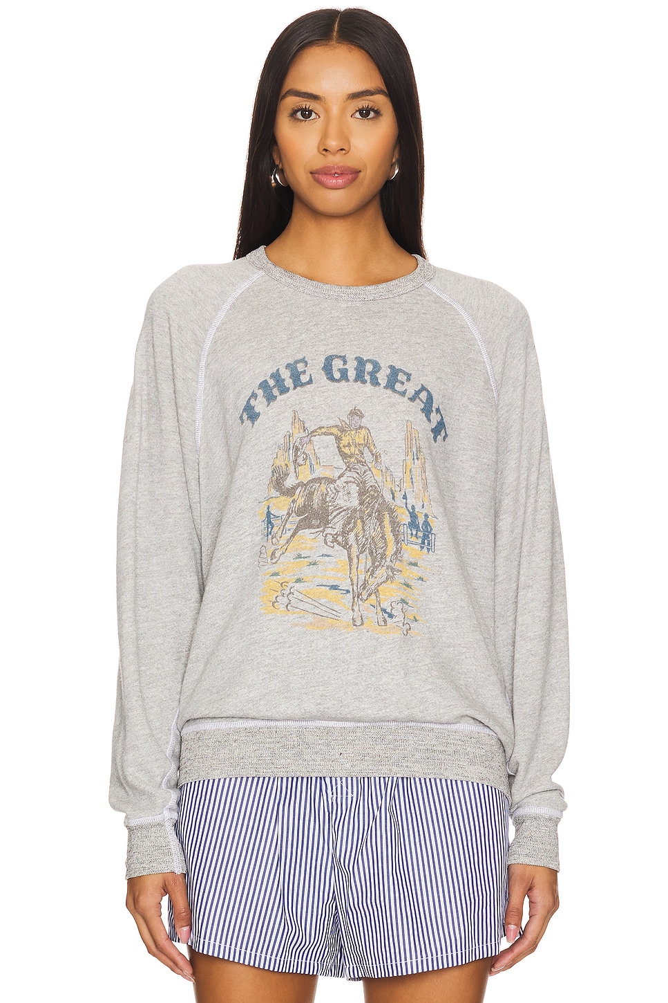 The Great The College Sweatshirt With Rodeo Graphic