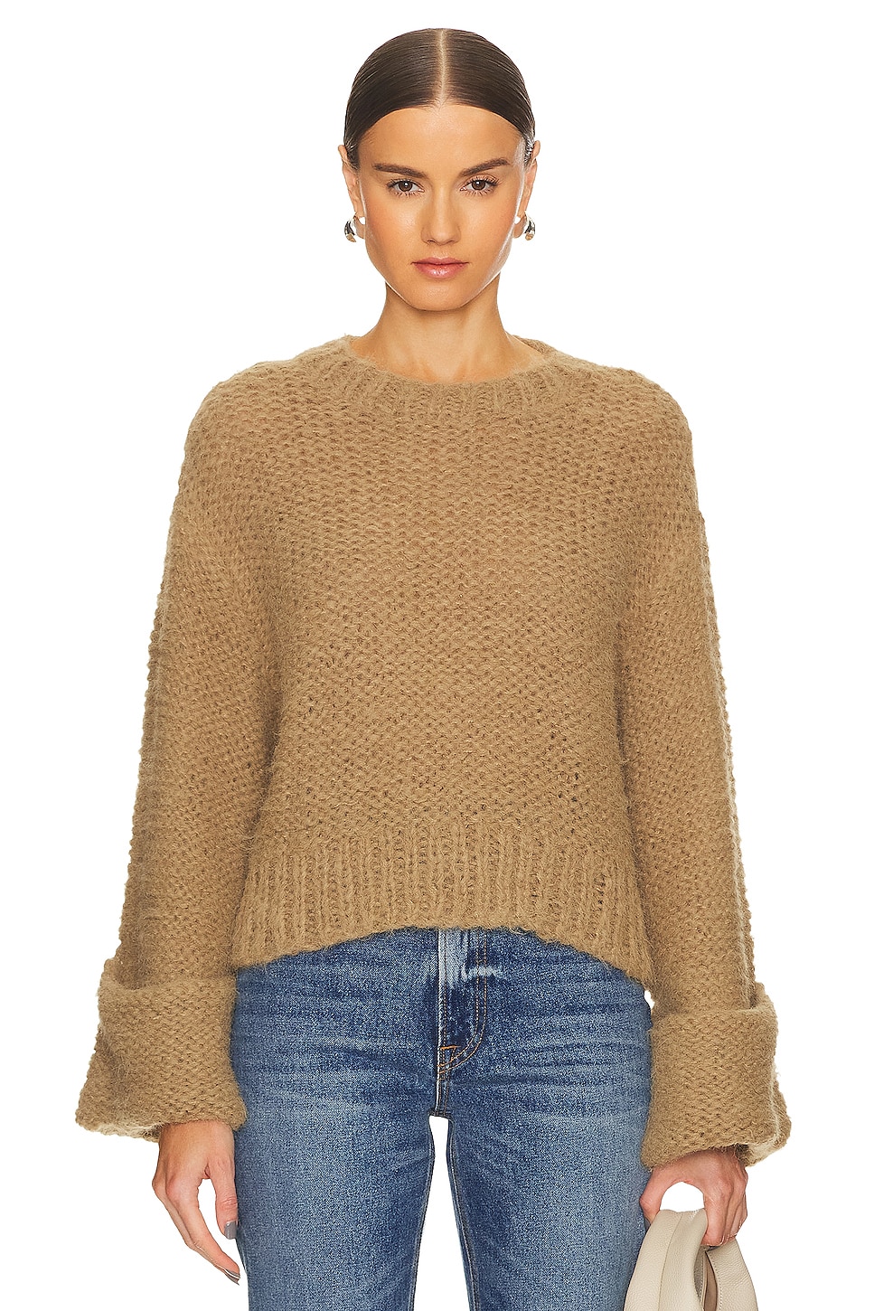 GRLFRND Open Stitch Knit Sweater