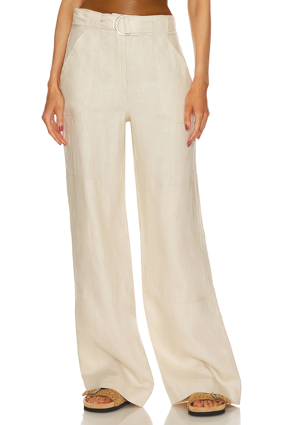 GRLFRND The Linen Cargo Pant