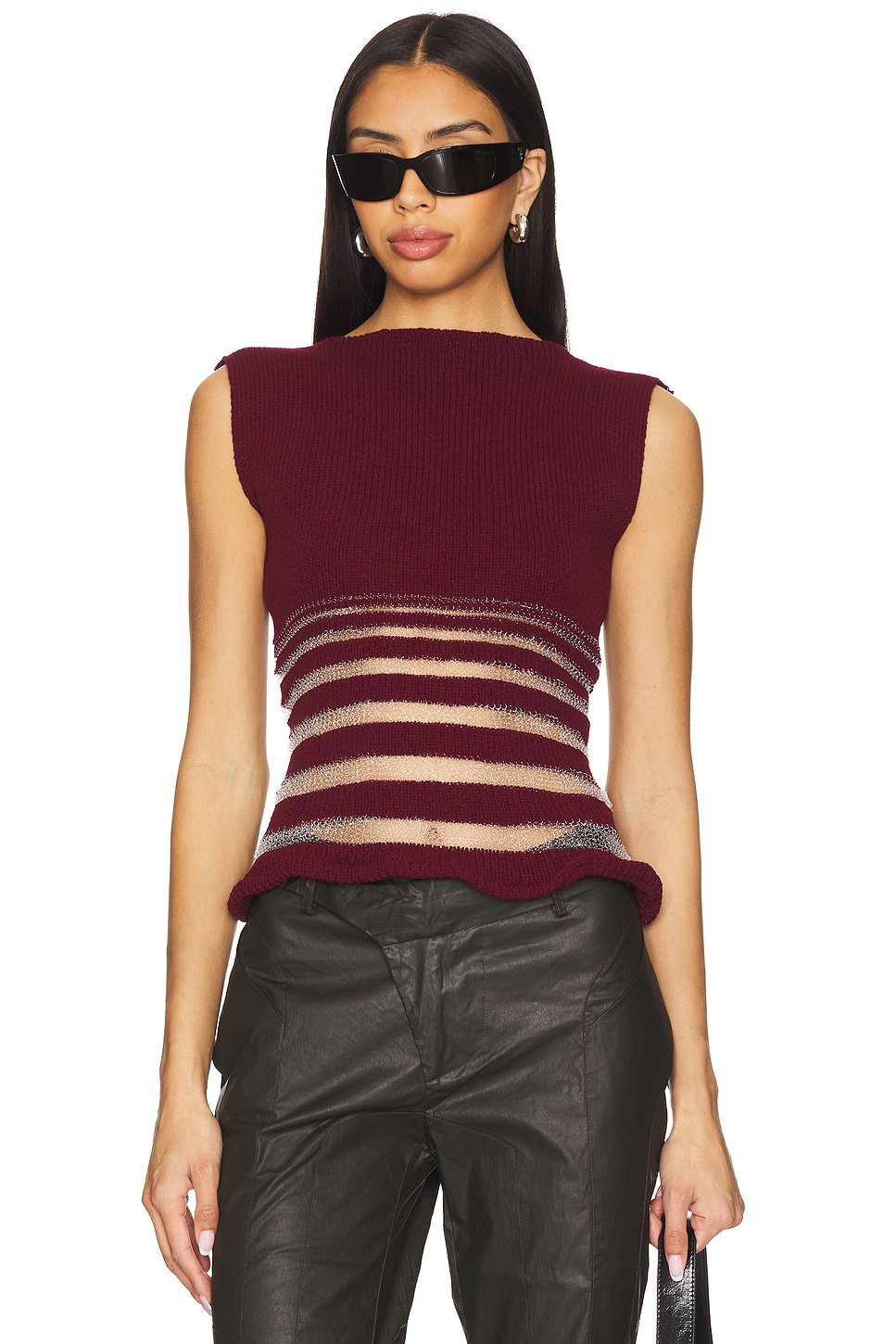 George Trochopoulos Half Stripe Top