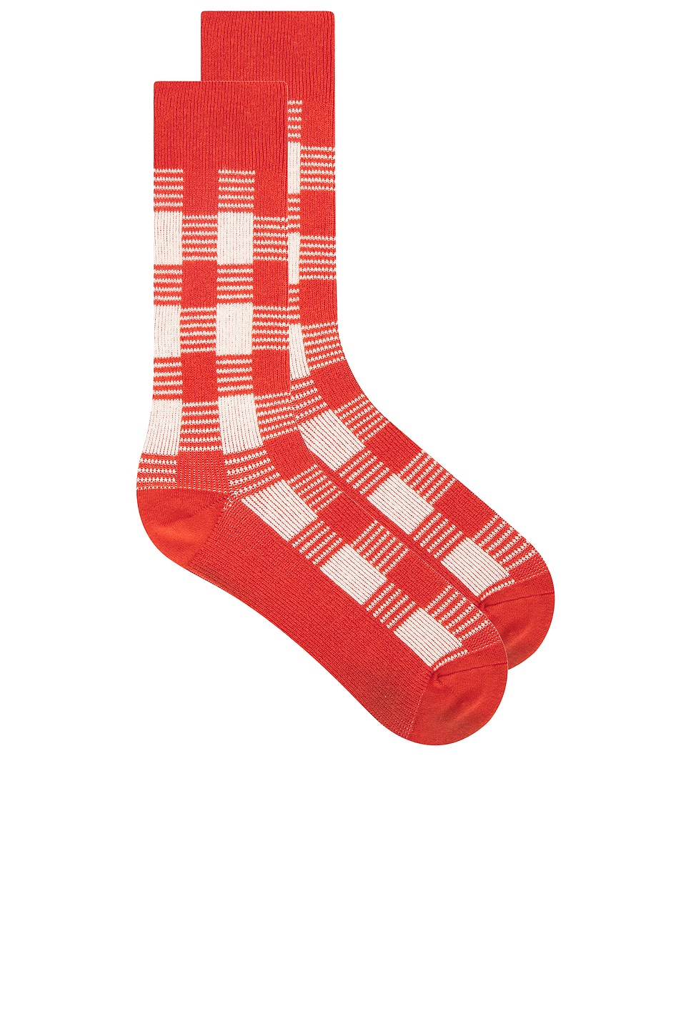 Guest In Residence Gingham Socks