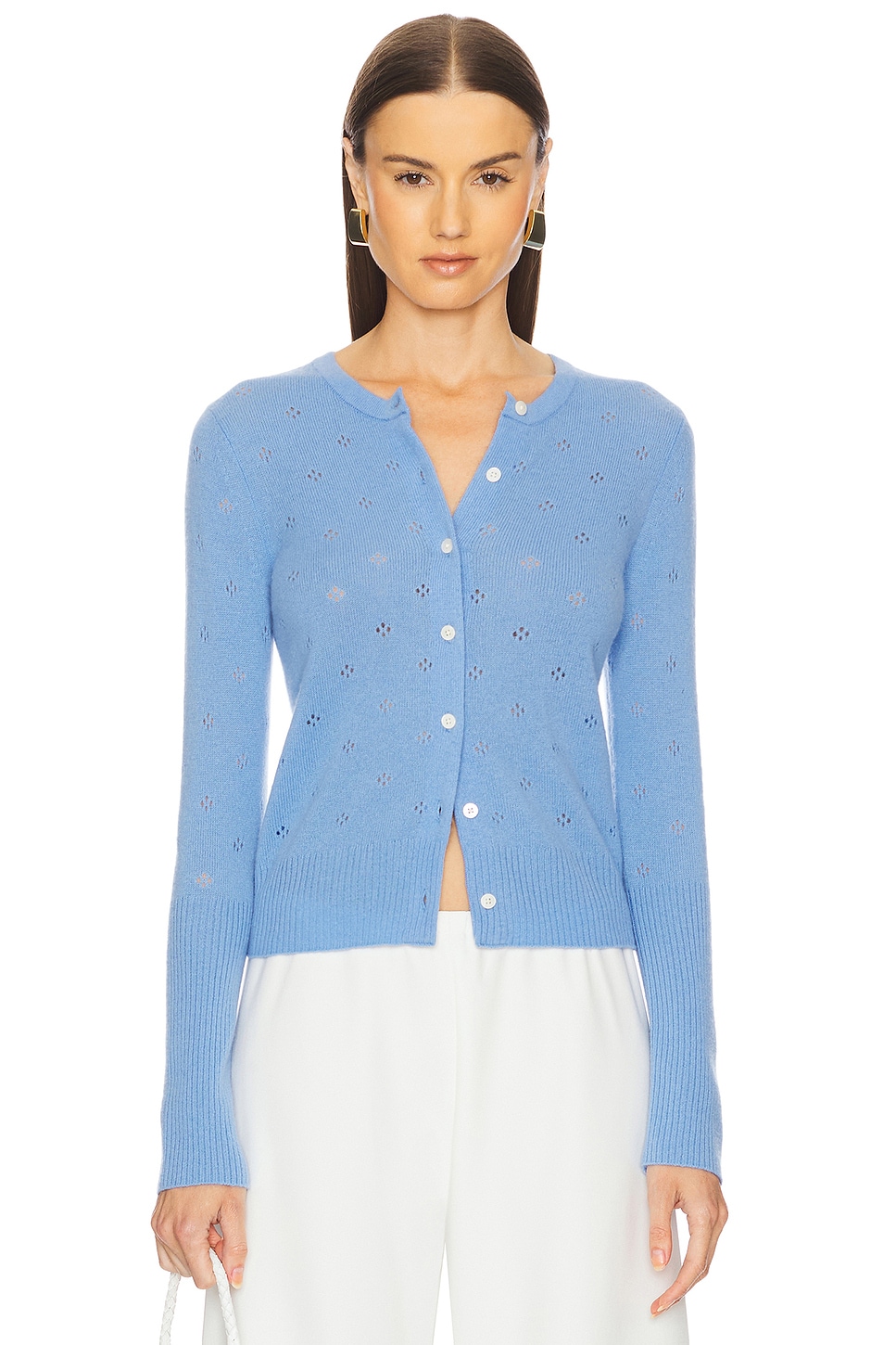 Guest In Residence Jane Pointelle Cashmere Cardigan