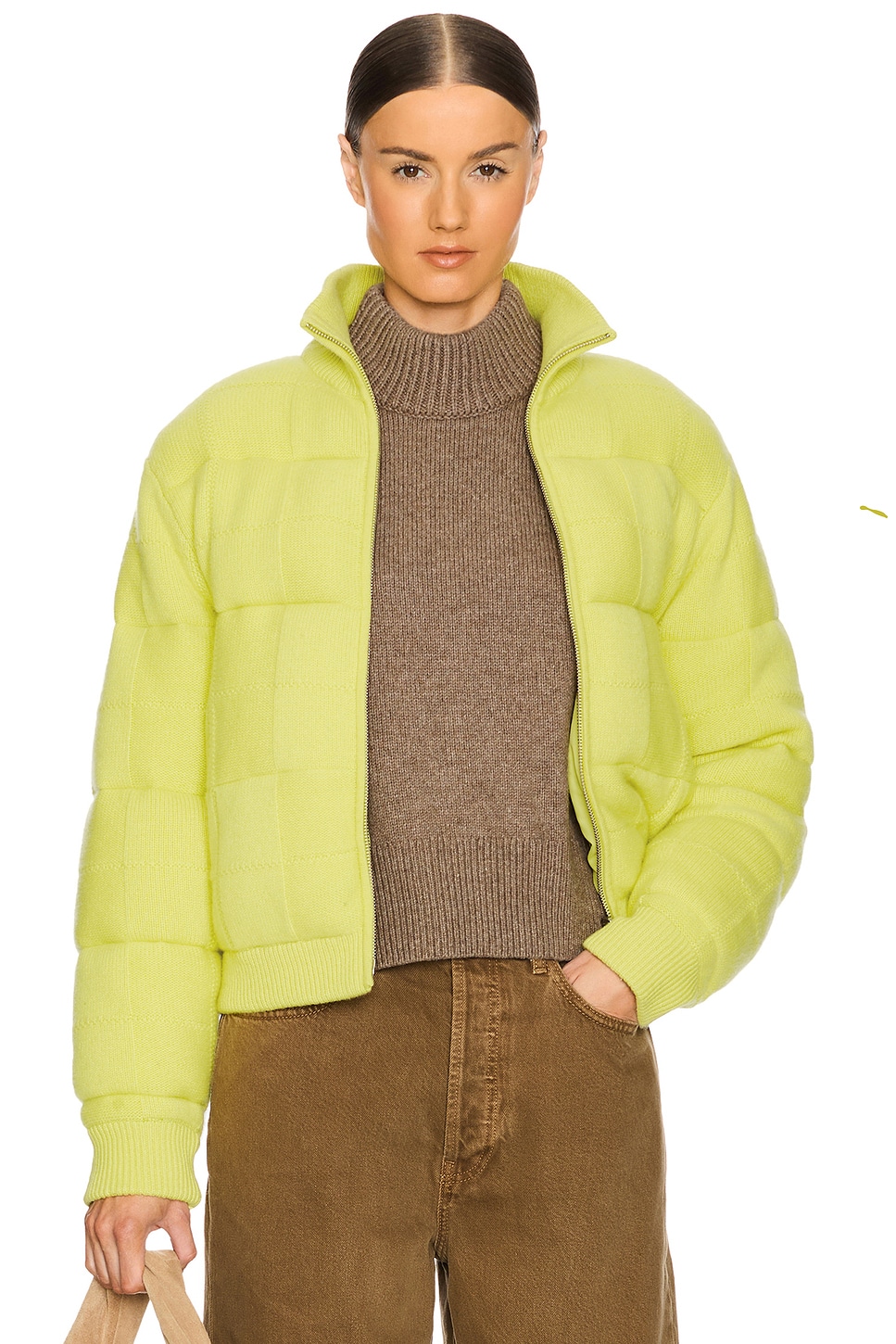 Guest In Residence Quilted Cashmere Blend Puffer Jacket