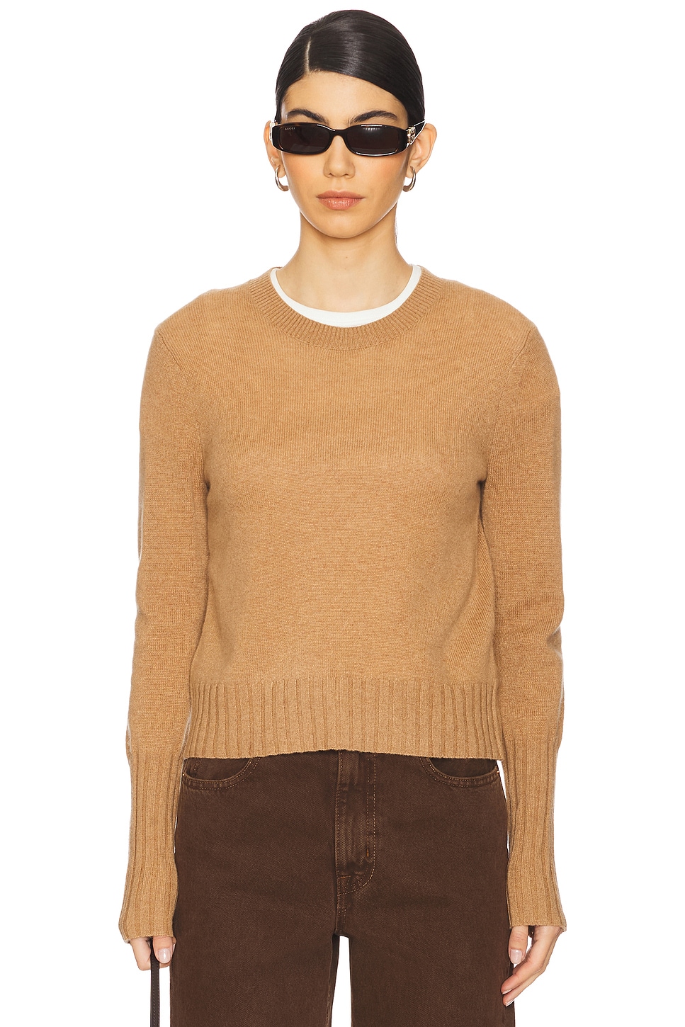 Guest In Residence Shrunken Crew Cashmere Sweater