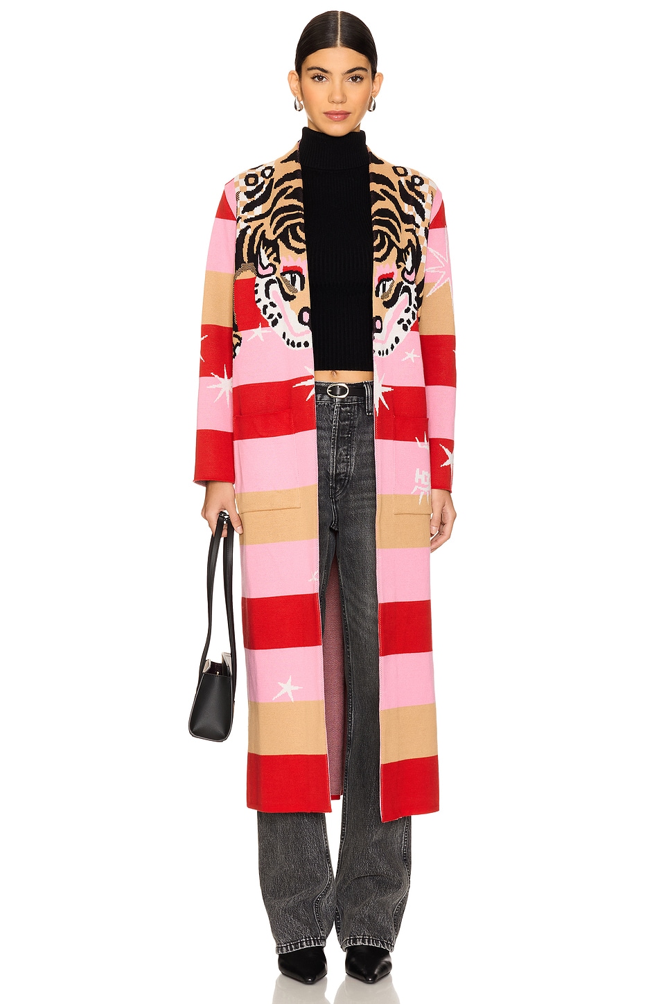 Hayley Menzies Tiger Stripe Jacquard Duster