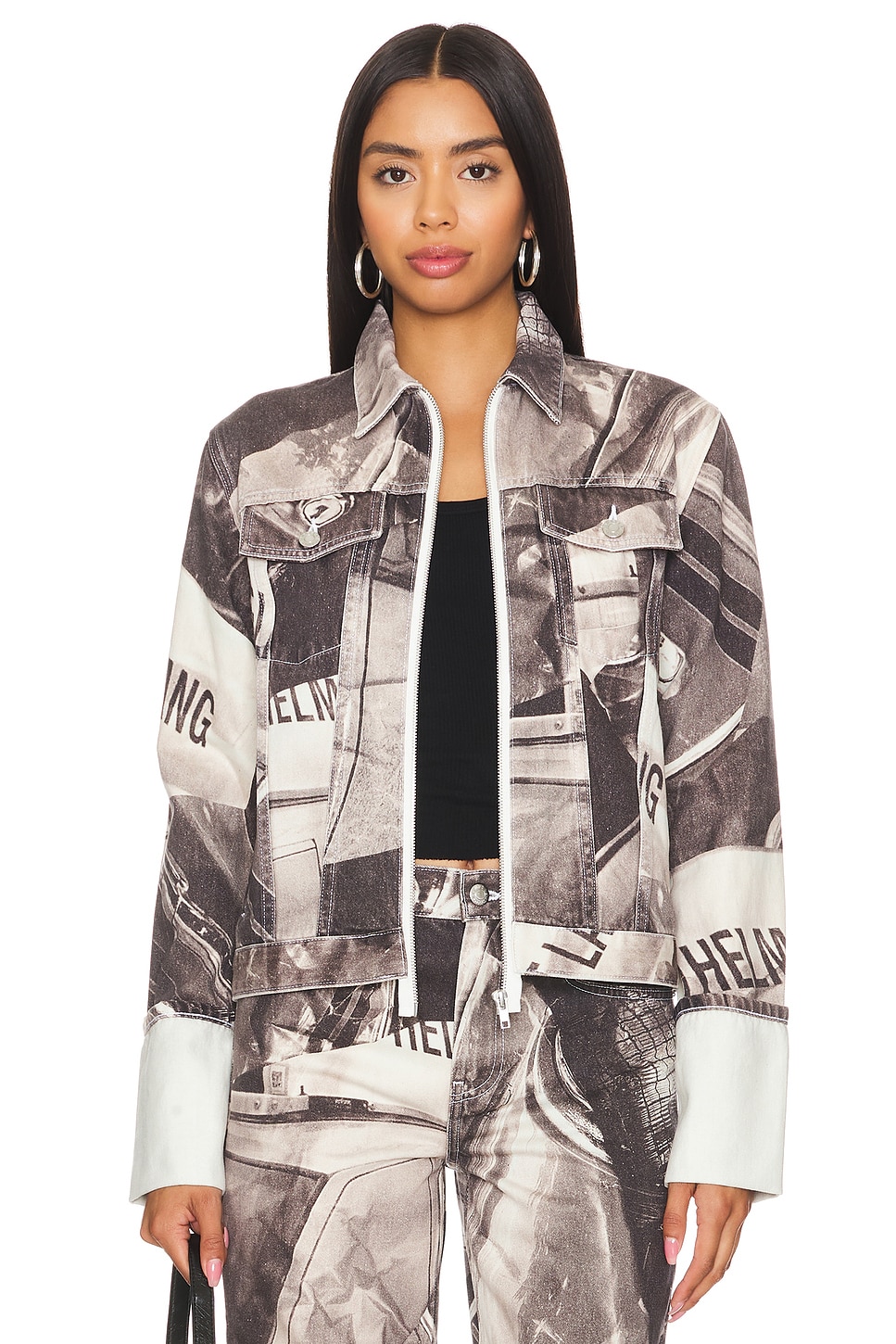 Helmut Lang Cuff Zip Trucker Jacket