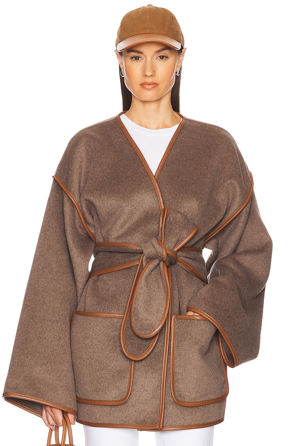 Helsa Wool Blend Blanket Coat