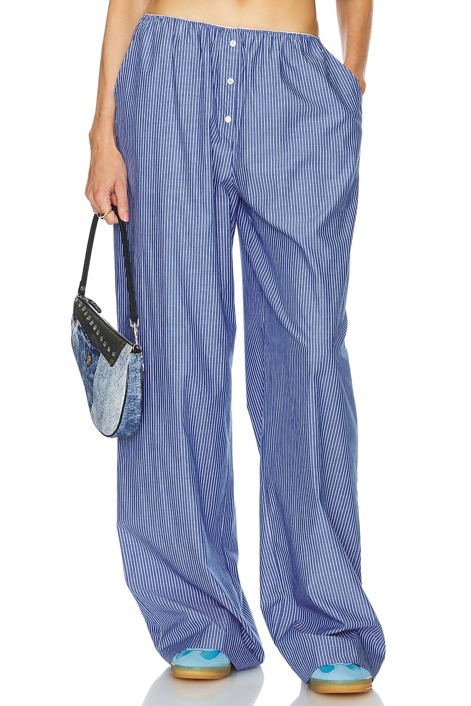 Helsa Pinstripe Poplin House Pants