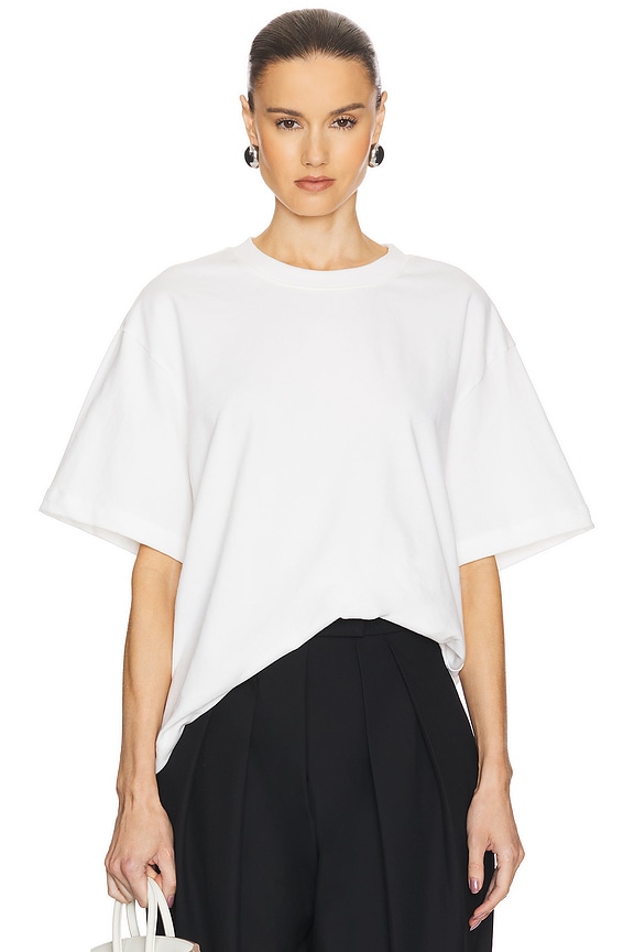 Helsa The Boxy Tee in Thick Jersey