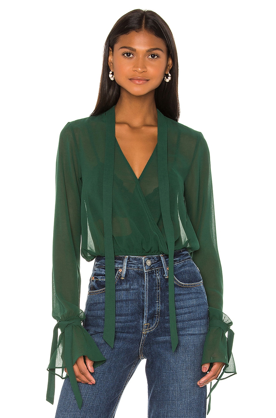 House of Harlow 1960 x REVOLVE Joli Tie Cuff Blouse