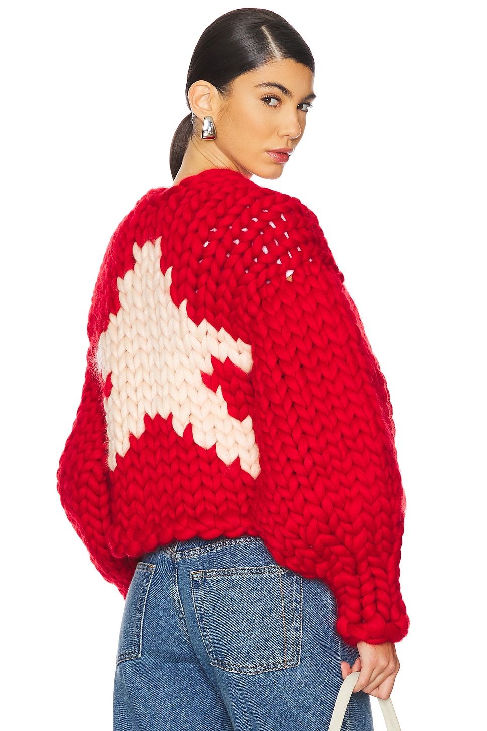 Hope Macaulay Red Star Colossal Knit Jacket