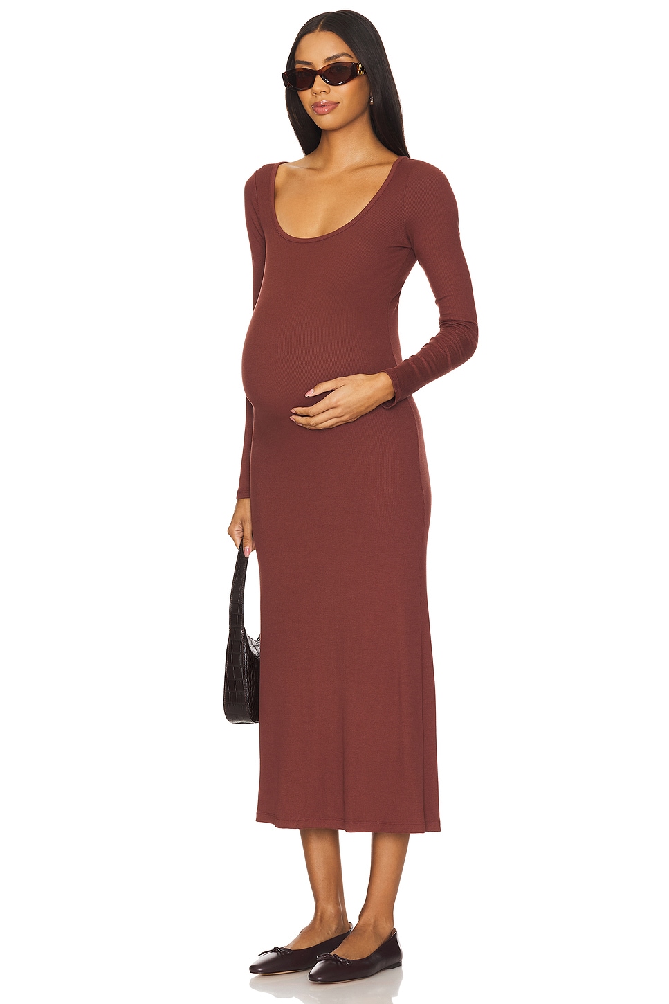 HATCH The Long Sleeve Rib Dress