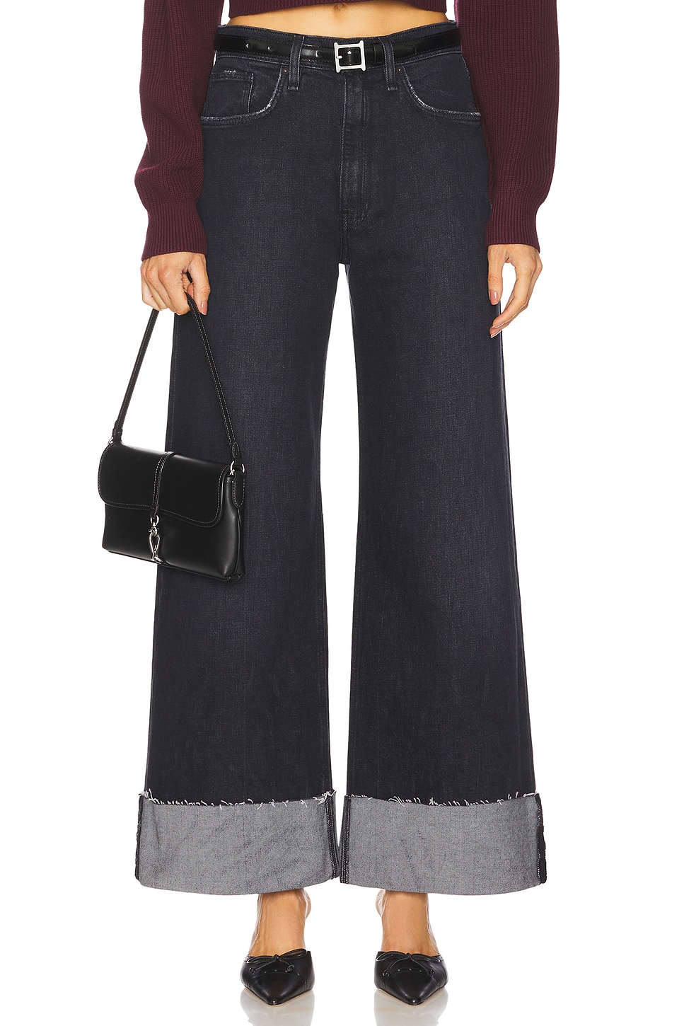 Hudson Jeans Jodie Seamed Front Yoke Wide Leg