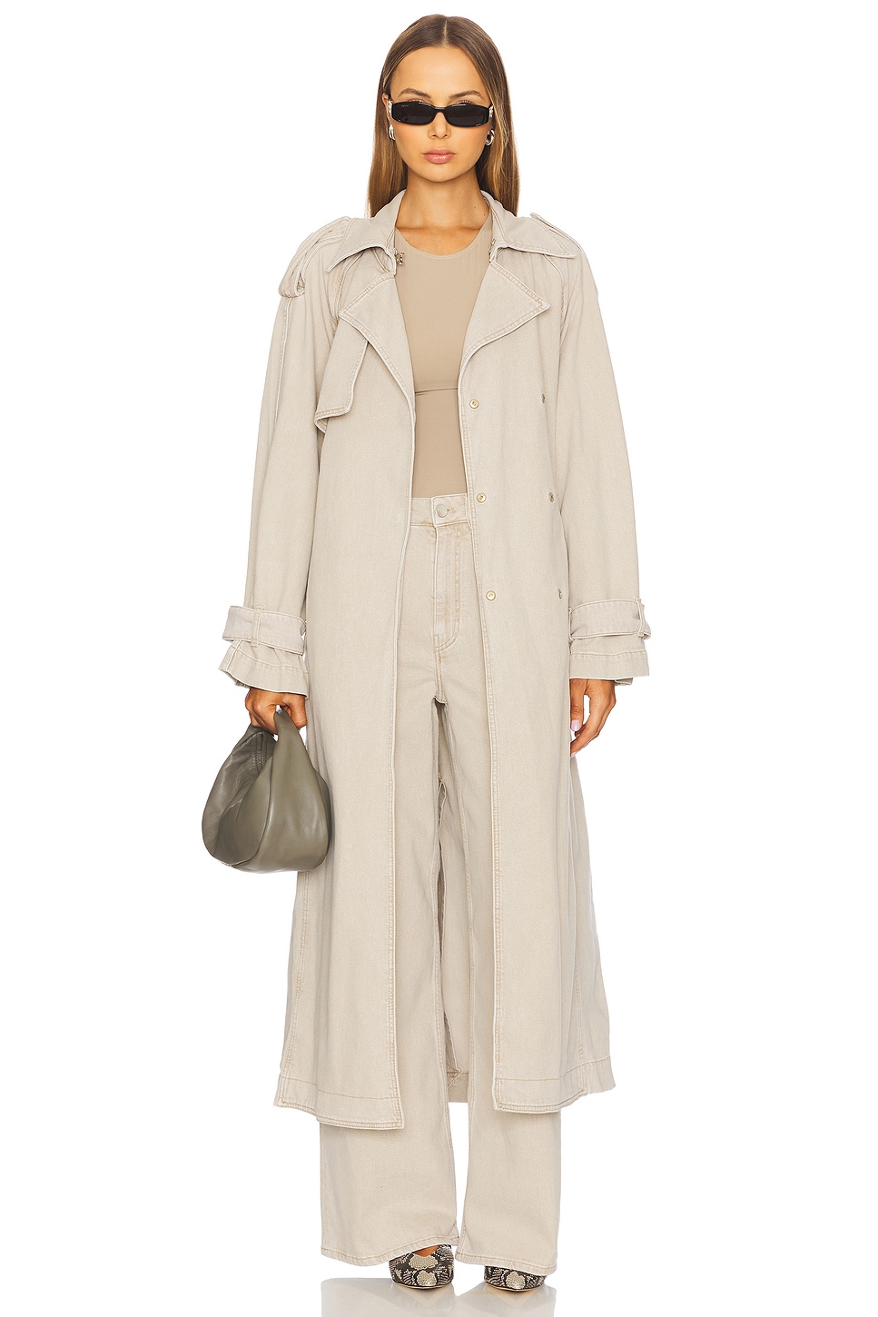 Ivy Oak Cordelia Denim Trench Coat