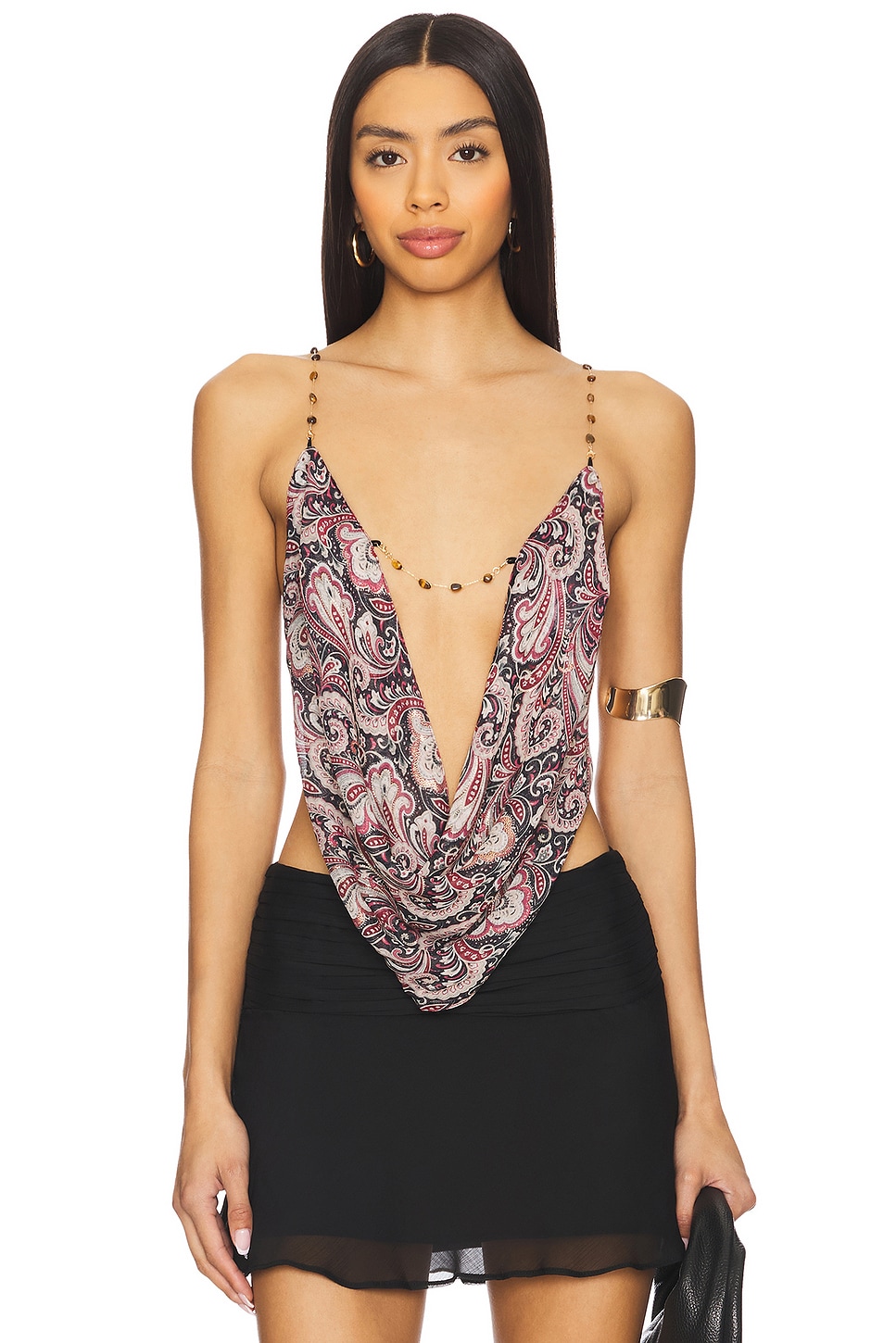 Jaded London Asteria Printed Top