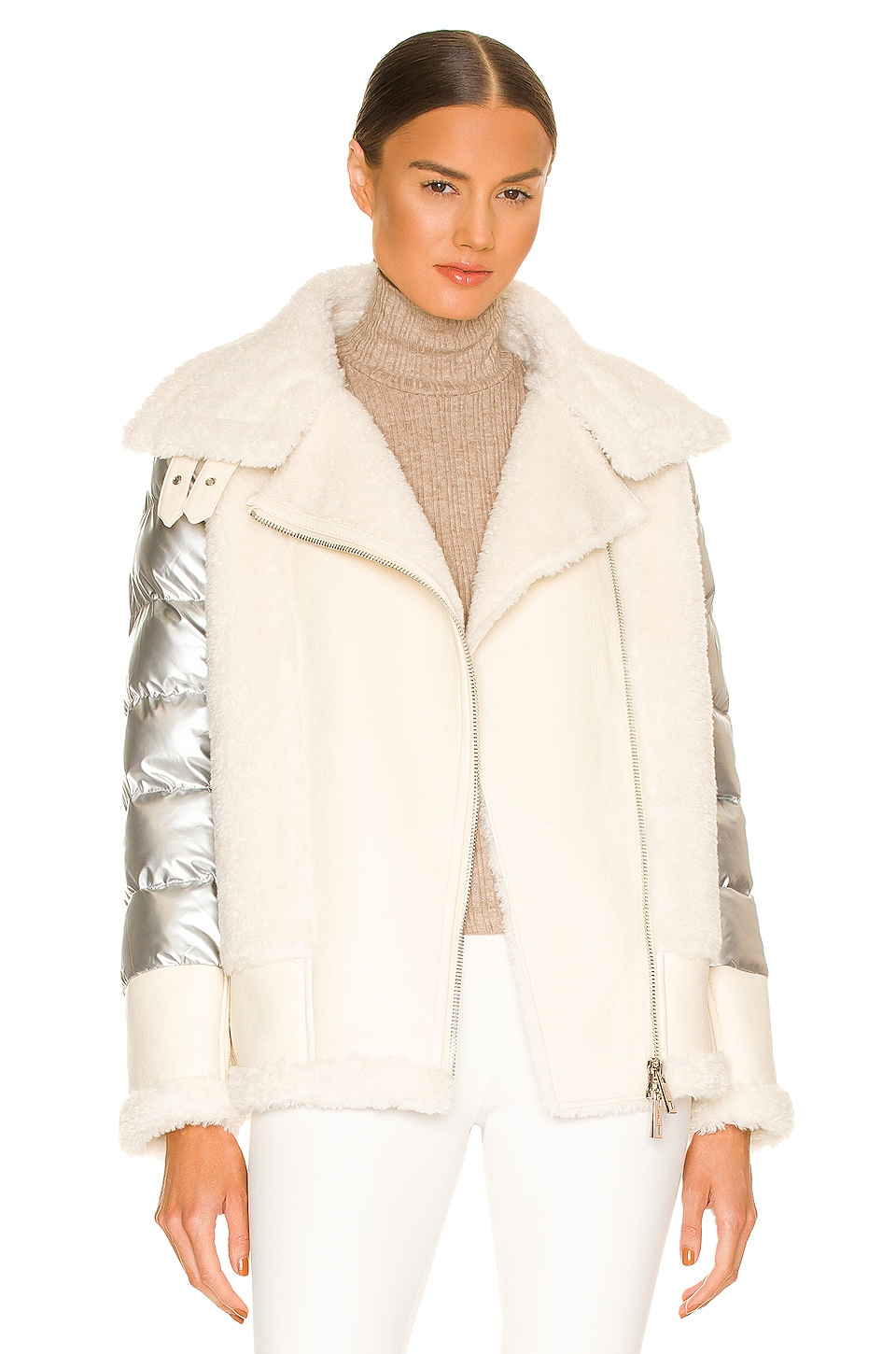 jocelyn Faux Sherpa Moto Jacket