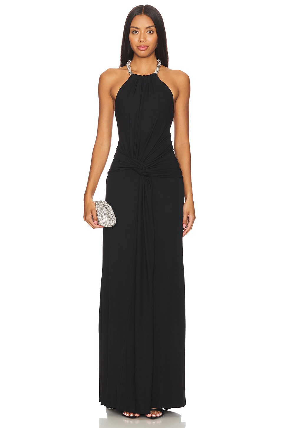 SIMKHAI Annabelle Halter Gown