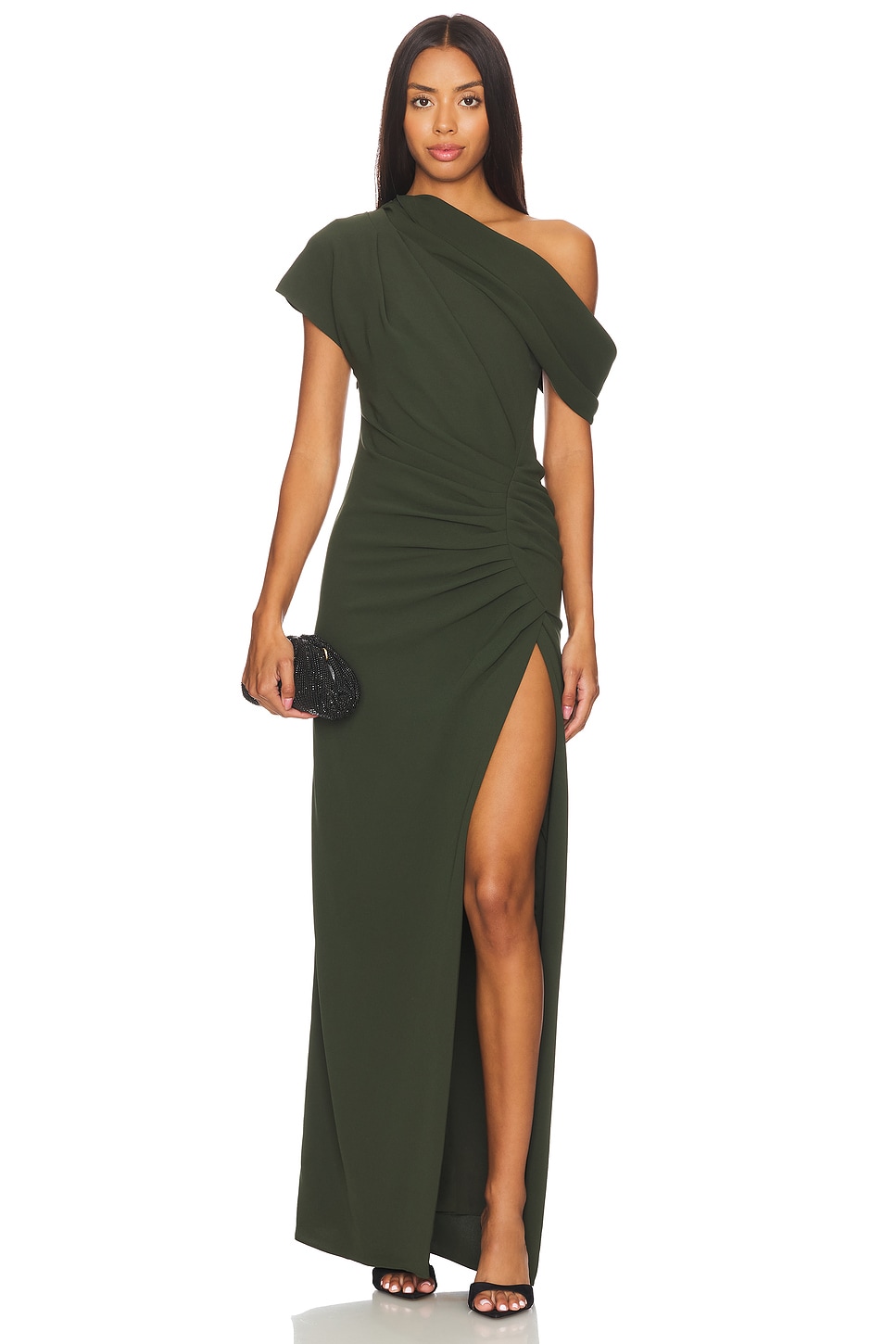 SIMKHAI Kally Draped Midi Dress