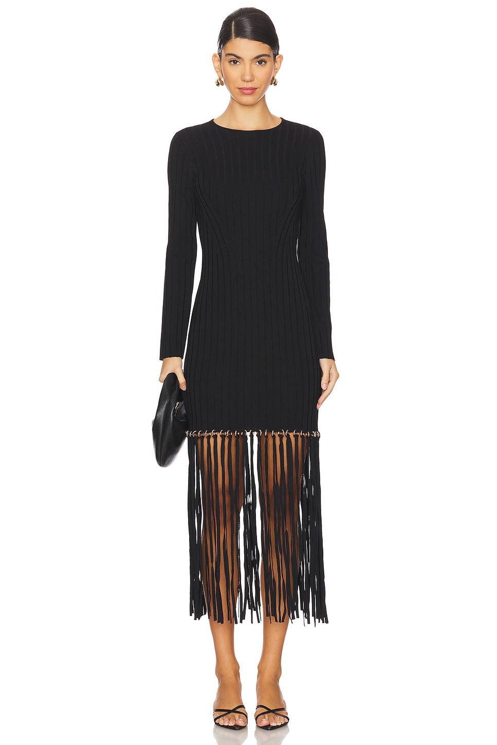 SIMKHAI Sharron Maxi Fringe Dress