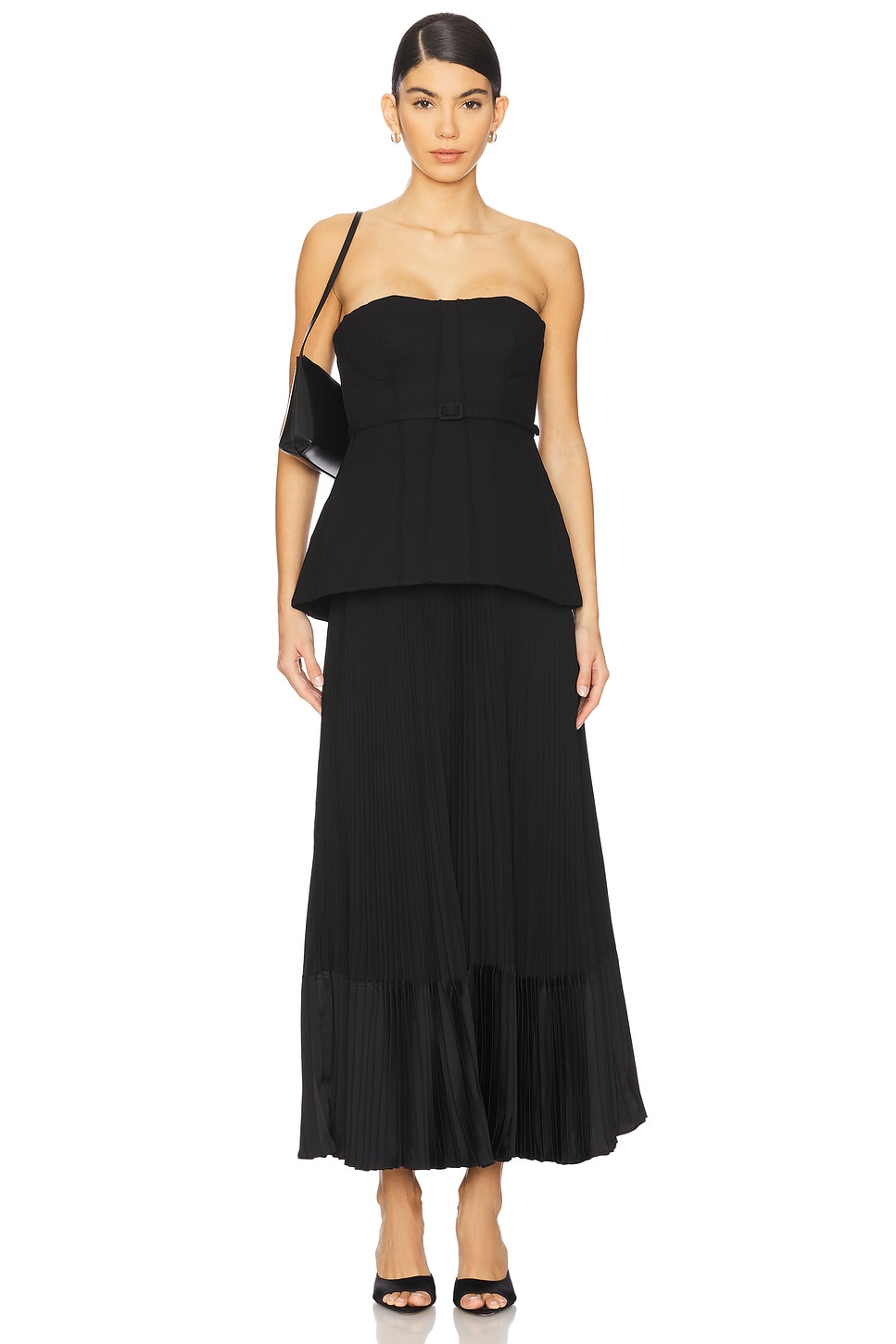 SIMKHAI Prisca Bustier Midi Dress