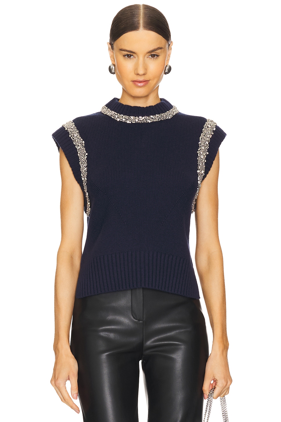 SIMKHAI Joanae Sleeveless Pullover With Embellishment