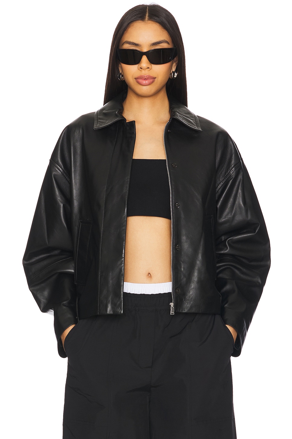 SIMKHAI Everli Cropped Jacket